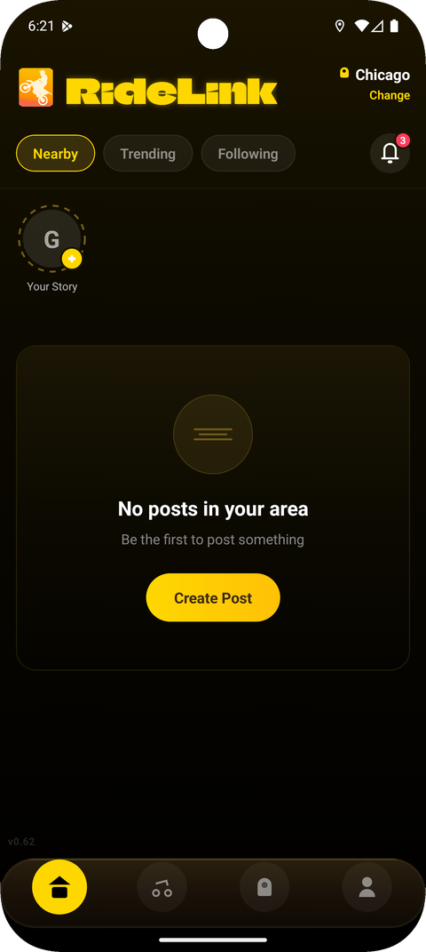 RideLink community feed